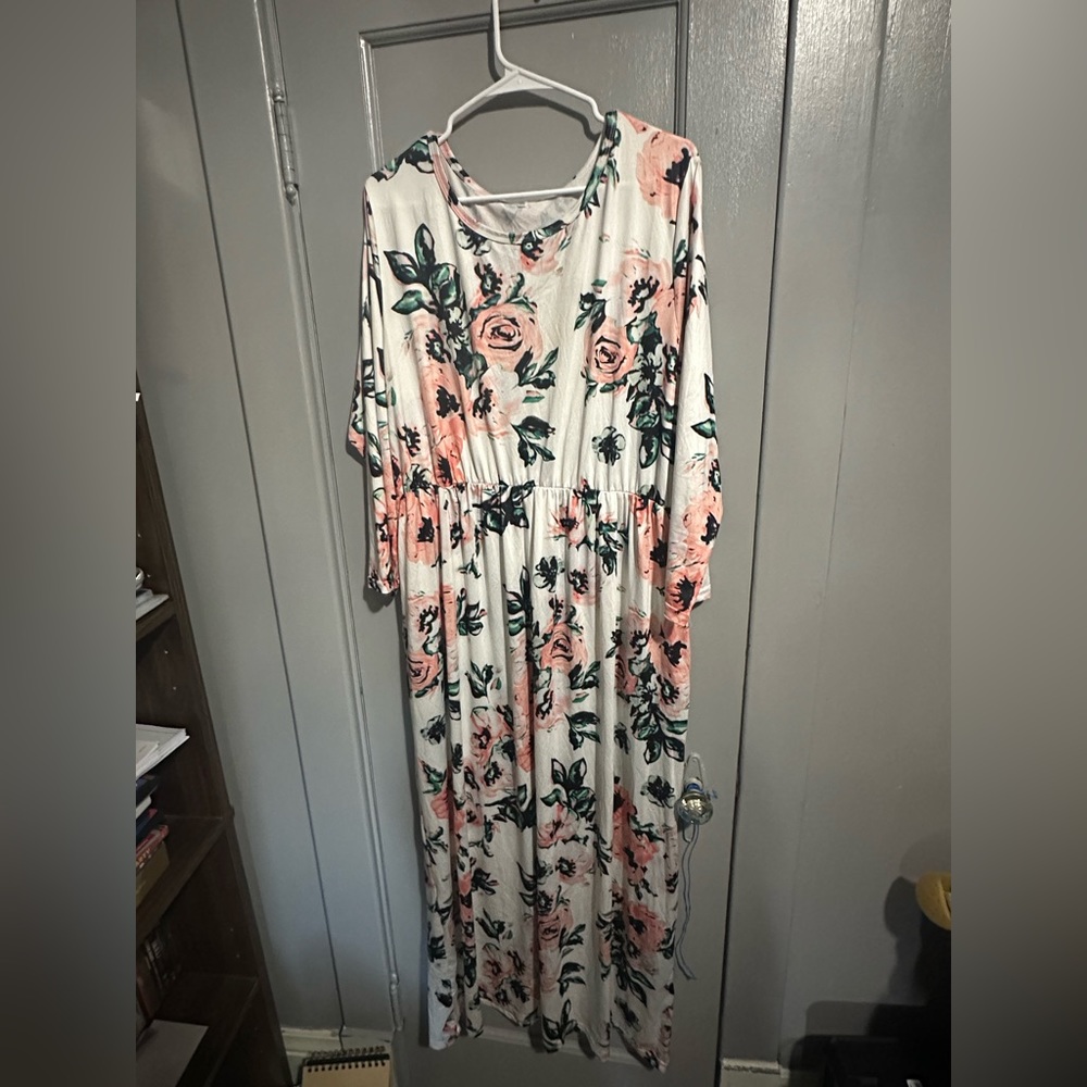 Silky flower dress